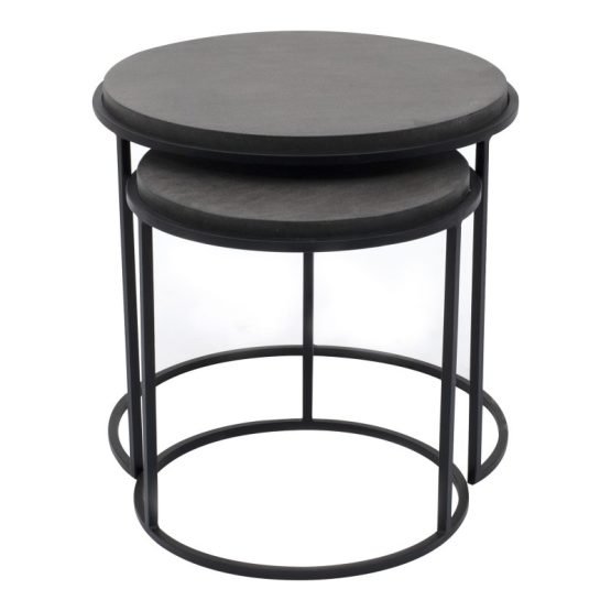 ROOST NESTING TABLES SET OF 2 BLACK - Image 3