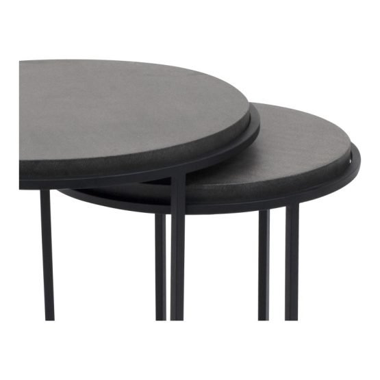 ROOST NESTING TABLES SET OF 2 BLACK - Image 4