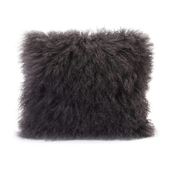 LAMB FUR PILLOW GREY LIGHT GREY