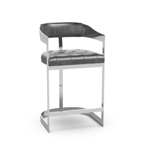 Beaumont Counter Stool - Stainless Steel Cantina Magnetite - Image 7