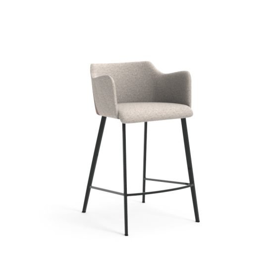 Griffin Counter Stool November Grey / Bravo Cognac - Image 7