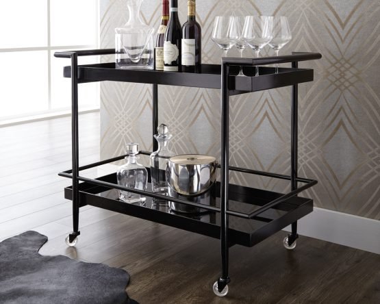 Livingston Bar Cart Black - Image 3