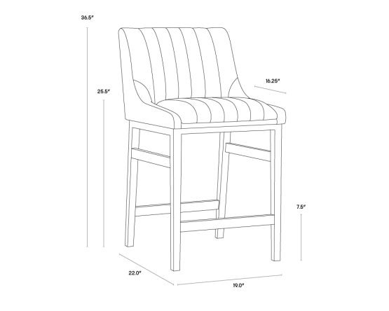 Halden Counter Stool Vintage Cognac - Image 6