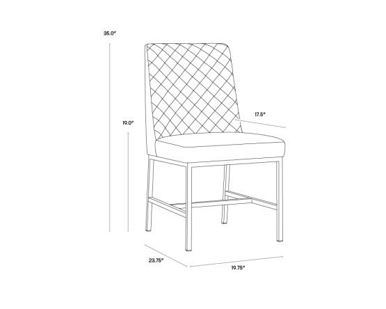 Leighland Dining Chair Dark Grey - Image 6