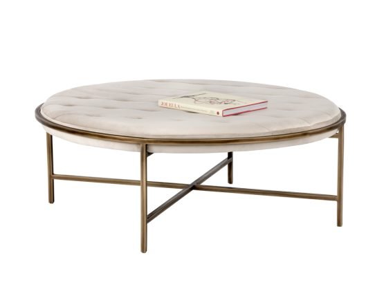 Ethel Ottoman - Round Piccolo Prosecco