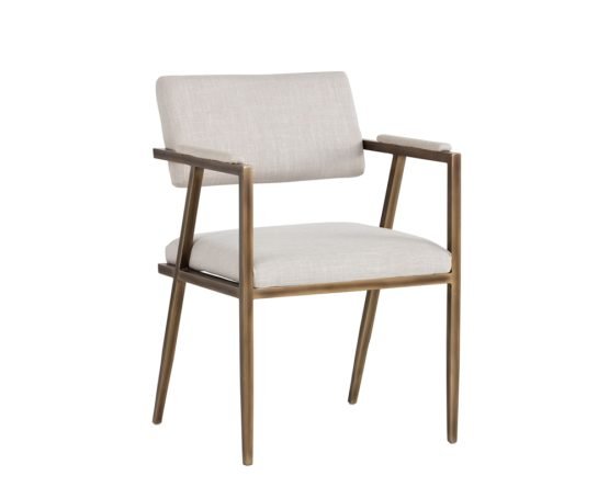 Ventouz Dining Armchair Beige Linen