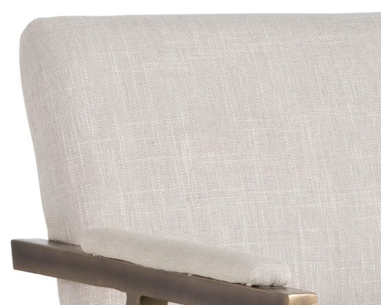 Ventouz Dining Armchair Beige Linen - Image 4