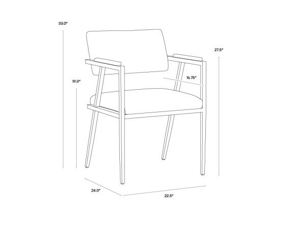 Ventouz Dining Armchair Vintage Black - Image 6