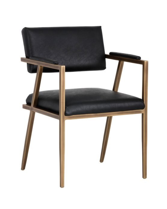 Ventouz Dining Armchair Vintage Black