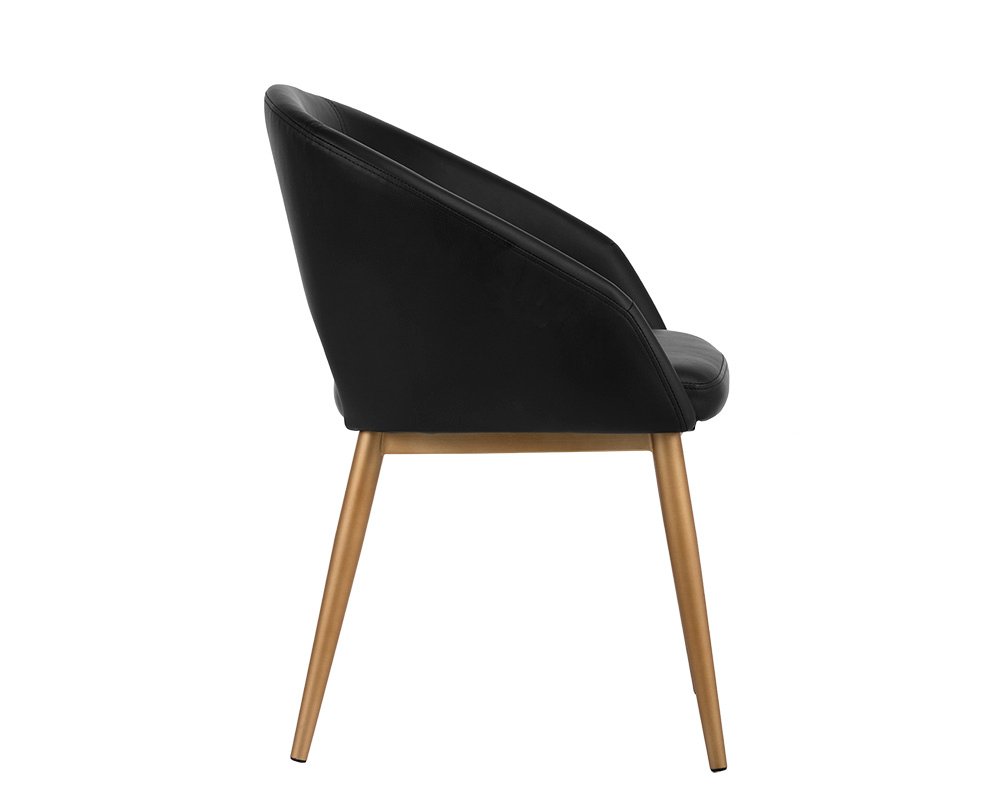 Thatcher Dining Armchair - Champagne Gold Onyx - Image 7
