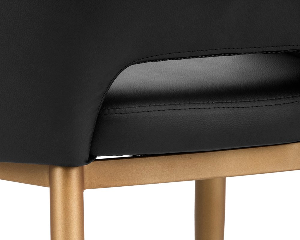 Thatcher Dining Armchair - Champagne Gold Onyx - Image 4