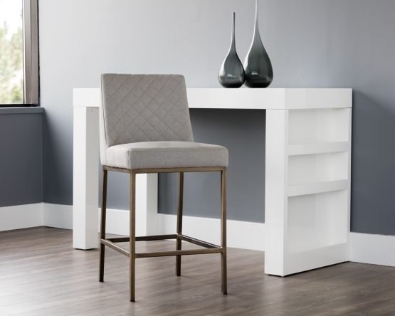 Leighland Counter Stool Light Grey - Image 6