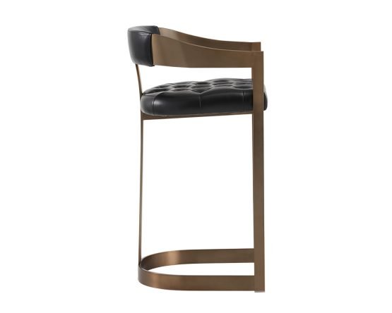 Beaumont Barstool - Antique Brass Cantina Black - Image 8
