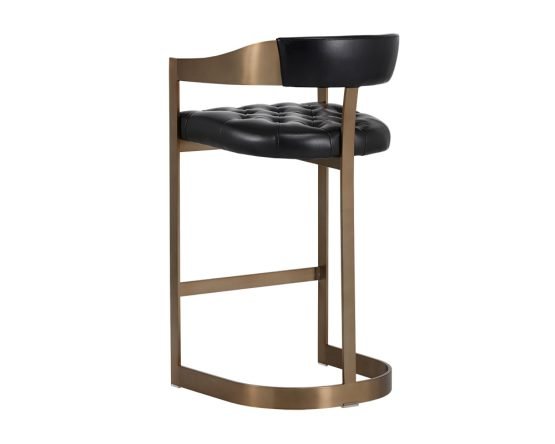 Beaumont Barstool - Antique Brass Cantina Black - Image 9