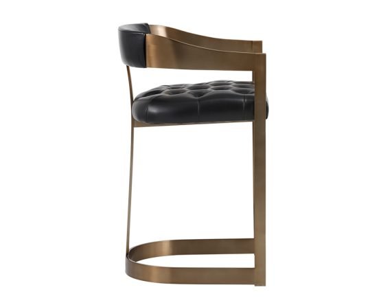 Beaumont Counter Stool - Antique Brass Cantina Black - Image 8