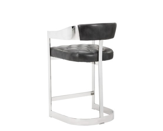 Beaumont Counter Stool - Stainless Steel Cantina Magnetite - Image 8