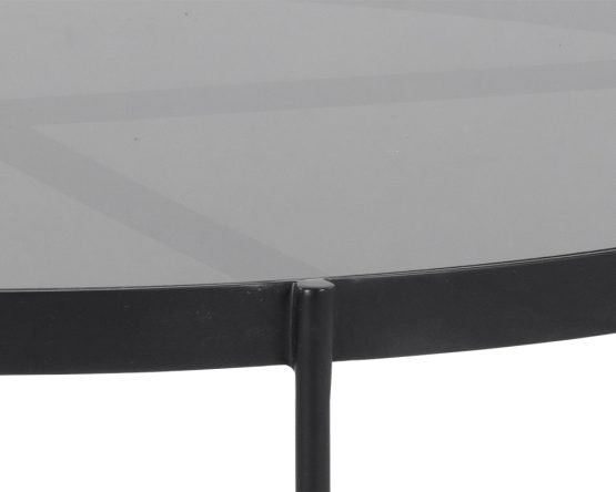 Willem Coffee Table - Large Smoked Glass - Image 5