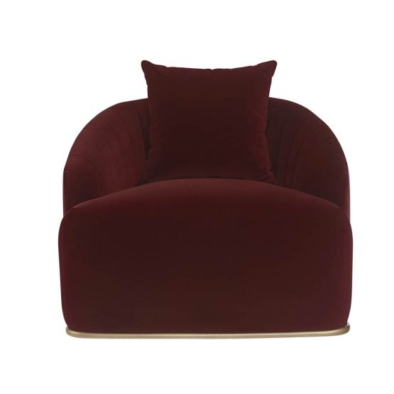 Astrid Armchair Merlot - Image 7