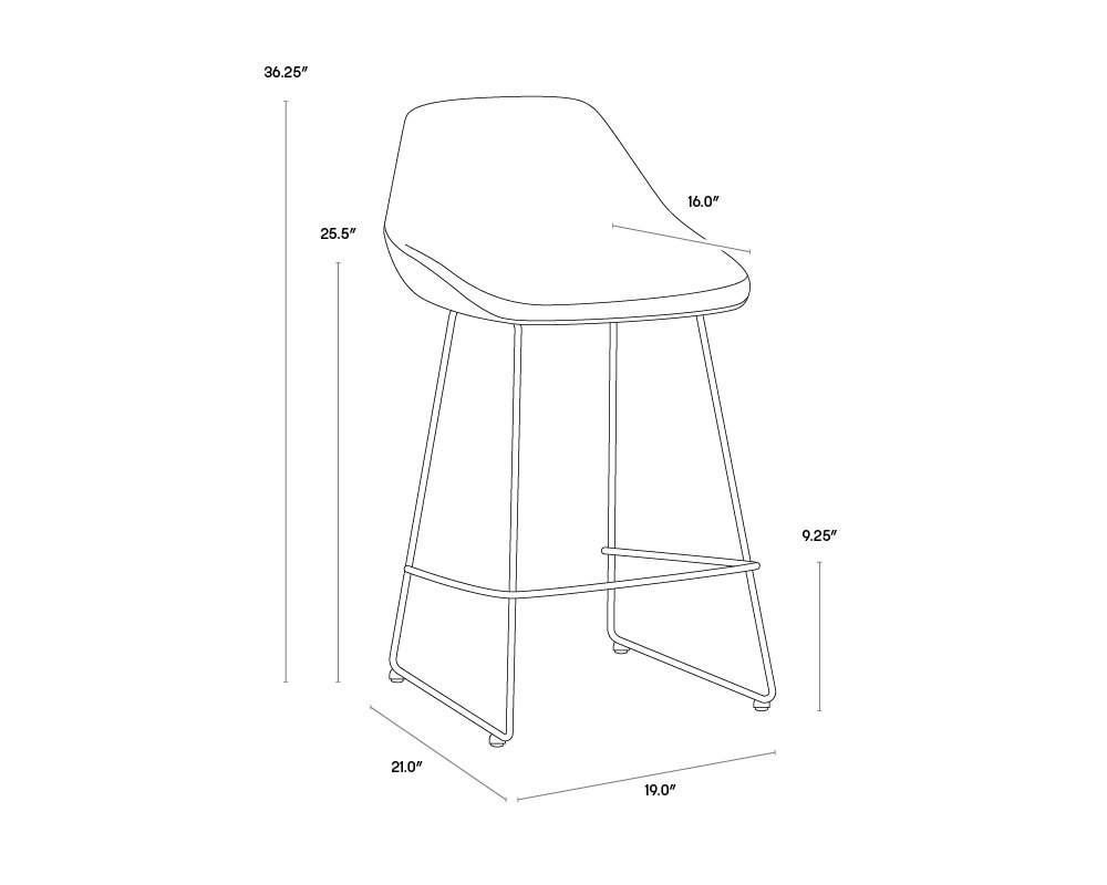 Mccoy Counter Stool Nightfall Black / November Grey - Image 6