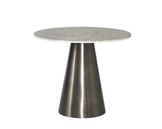 Damon Bistro Table - 35.5" Gunmetal - Image 3