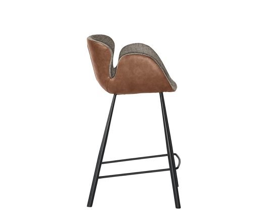 Waldo Counter Stool November Grey / Cinnamon Brown - Image 7