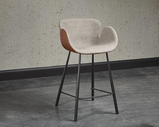 Waldo Counter Stool November Grey / Cinnamon Brown - Image 3