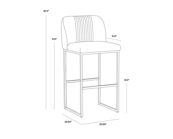 Nevin Barstool Shadow Grey - Image 6
