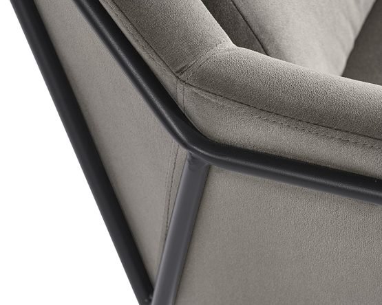 Watts Lounge Chair - Black Antonio Charcoal - Image 6