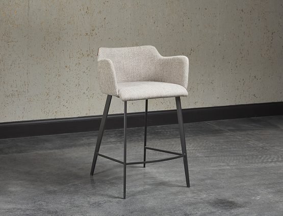 Griffin Counter Stool November Grey / Bravo Cognac - Image 3