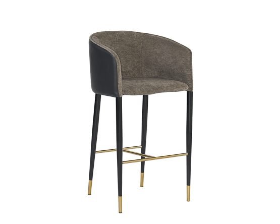 Asher Barstool Sparrow Grey / Napa Black