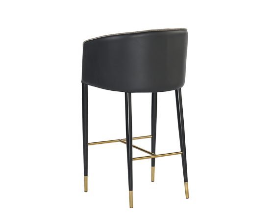 Asher Barstool Sparrow Grey / Napa Black - Image 2