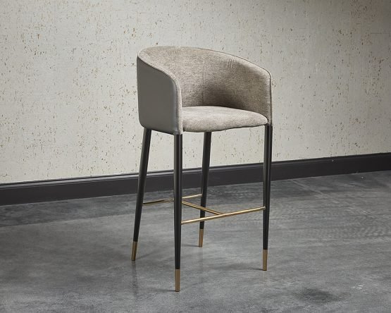Asher Barstool Sparrow Grey / Napa Black - Image 3