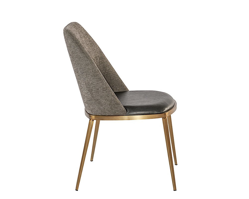 Dover Dining Chair Bravo Portabella / Sparrow Grey - Image 8