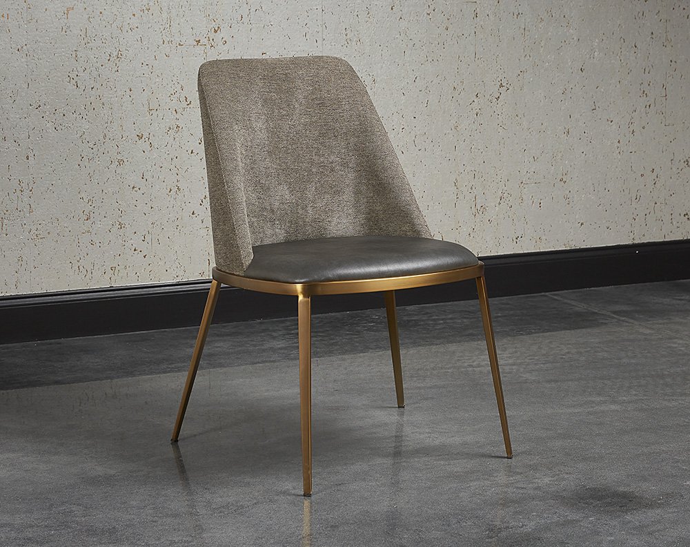 Dover Dining Chair Bravo Portabella / Sparrow Grey - Image 3