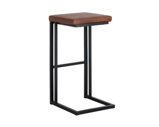 Boone Barstool - Black Bravo Cognac - Image 3