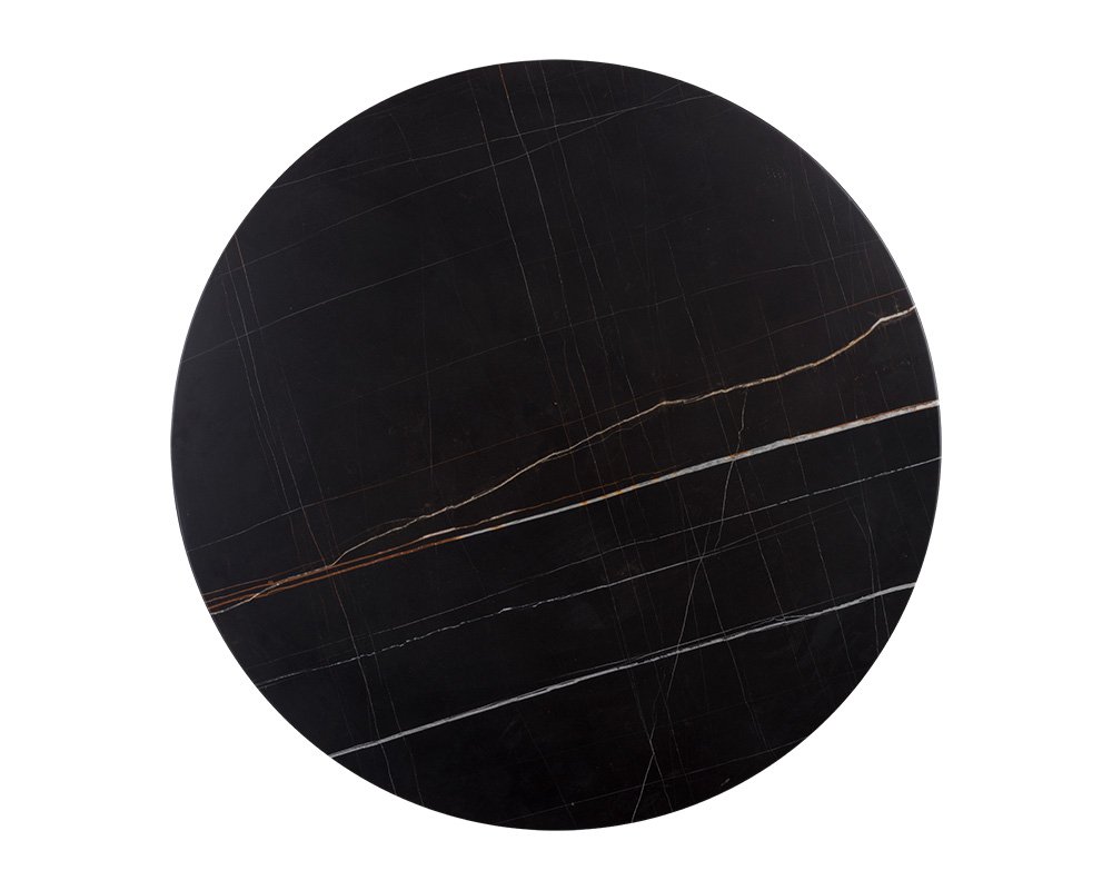 Massie Bistro Table - 35.5" Black Marble - Image 3