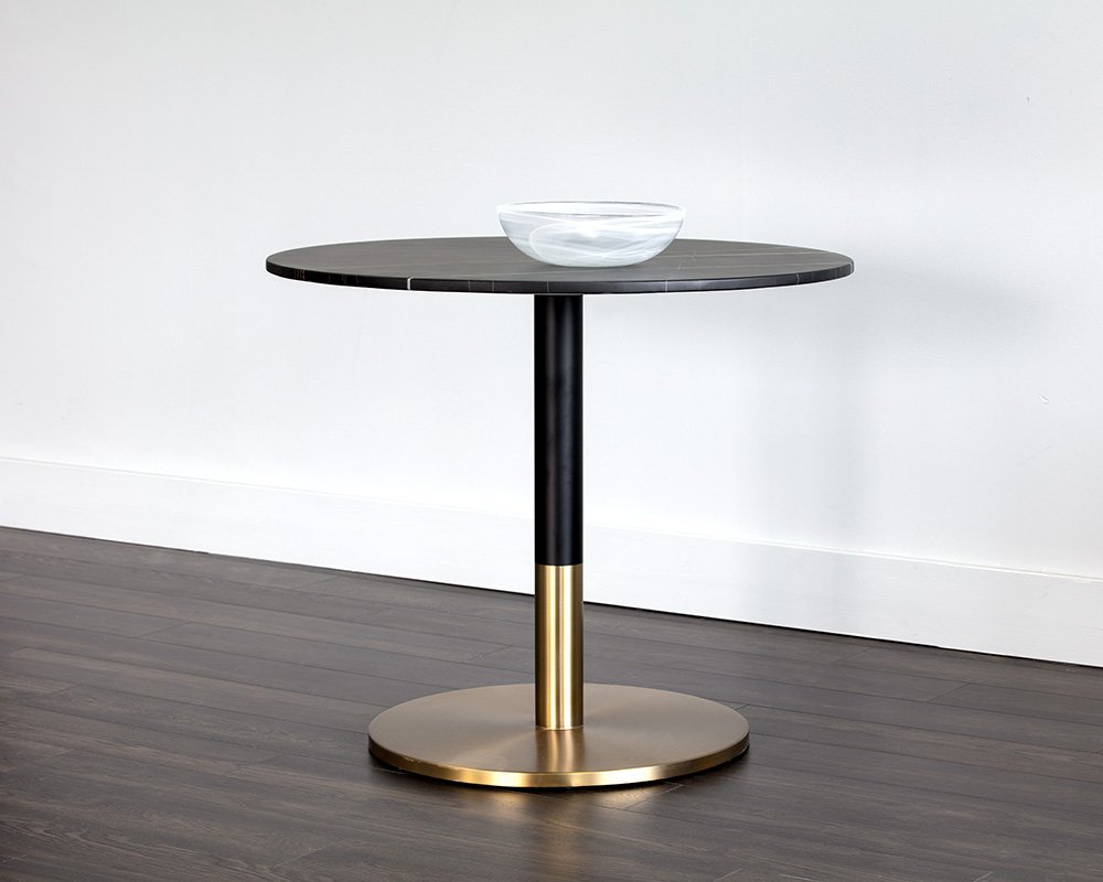 Massie Bistro Table - 35.5" Black Marble - Image 4