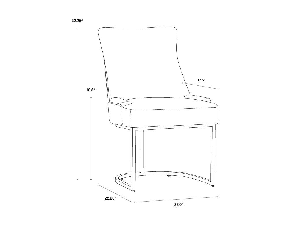 Florence Dining Chair Bravo Admiral - Image 6