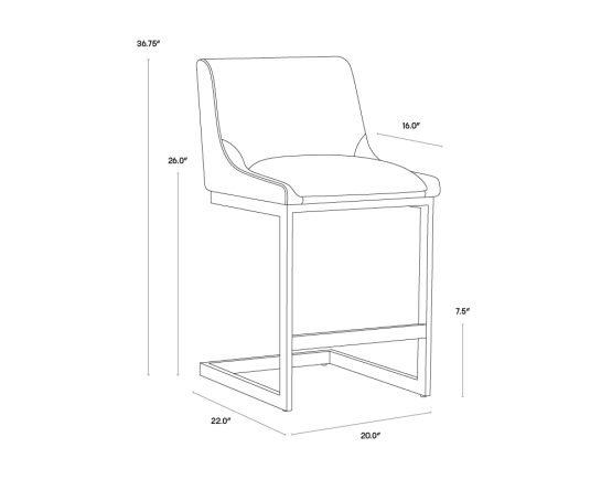 Holly Counter Stool Zenith Soft Grey - Image 6