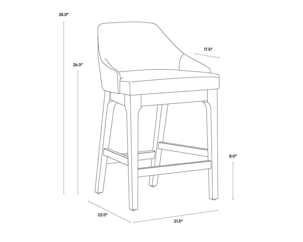 Kace Counter Stool Bravo Cream - Image 6