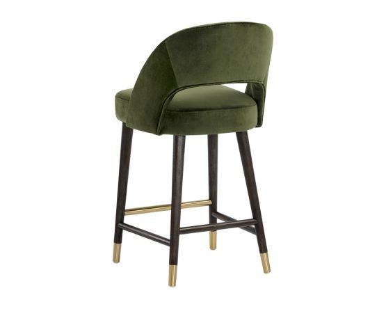 Monae Counter Stool Moss Green - Image 2