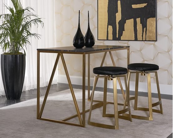 Hendrix Swivel Counter Stool Black - Image 3