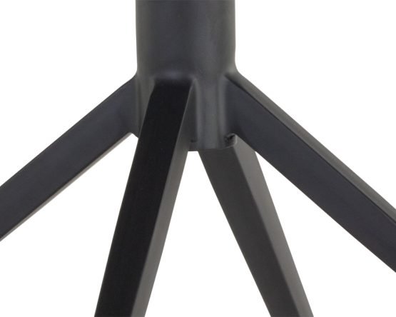 Cassius Swivel Dining Armchair Slate Tint / Nightfall Black - Image 4