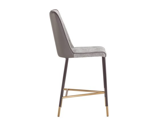 Klaus Counter Stool - Gunmetal Flint Grey / Napa Taupe - Image 2