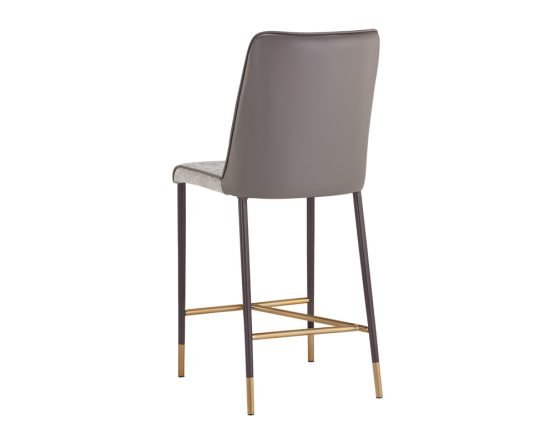 Klaus Counter Stool - Gunmetal Flint Grey / Napa Taupe - Image 3