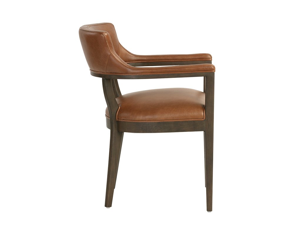 Brylea Dining Armchair - Brown Shalimar Tobacco - Image 8