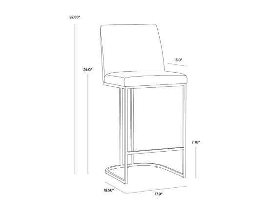 Rayla Counter Stool Belfast Oatmeal - Image 6