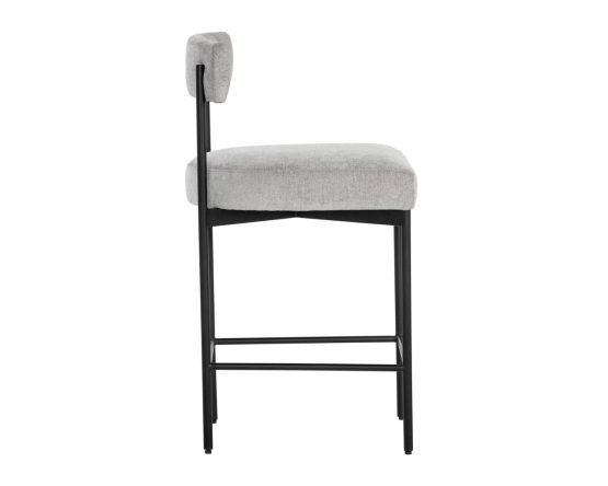 Seneca Counter Stool - Black Polo Club Stone - Image 7