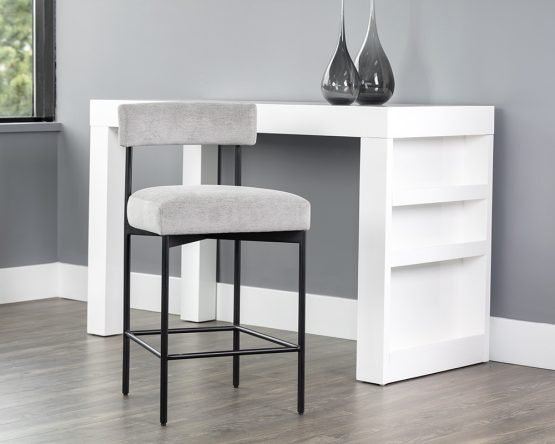 Seneca Counter Stool - Black Polo Club Stone - Image 2