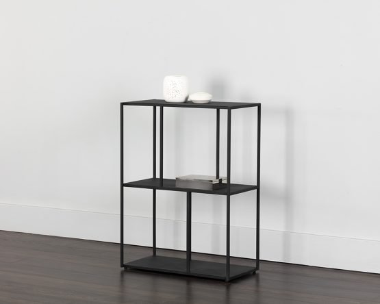 Eiffel Low Bookcase - Small Black - Image 4